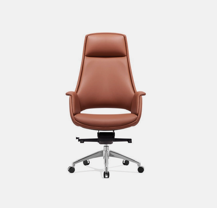 Ace High Back Premium Leather Chair -Tan Brown Ace High Back Premium Leather Chair -Tan Brown